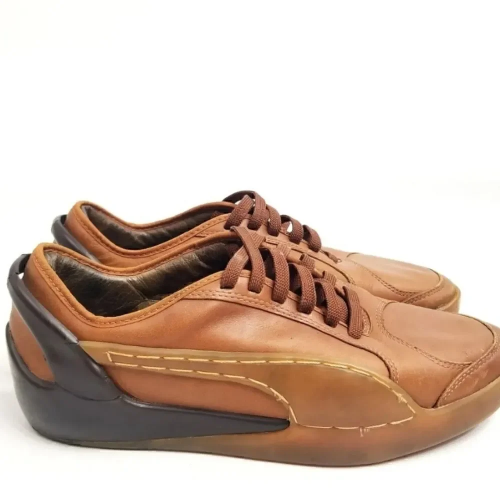 PUMA x Alexander McQueen Brown Vintage Exclusive Runway Shoes. Men's Size: 8 - Picture 3 of 11